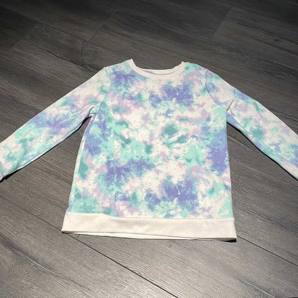 Cat and Jack tie dye sweatshirt girls size L (10/12)